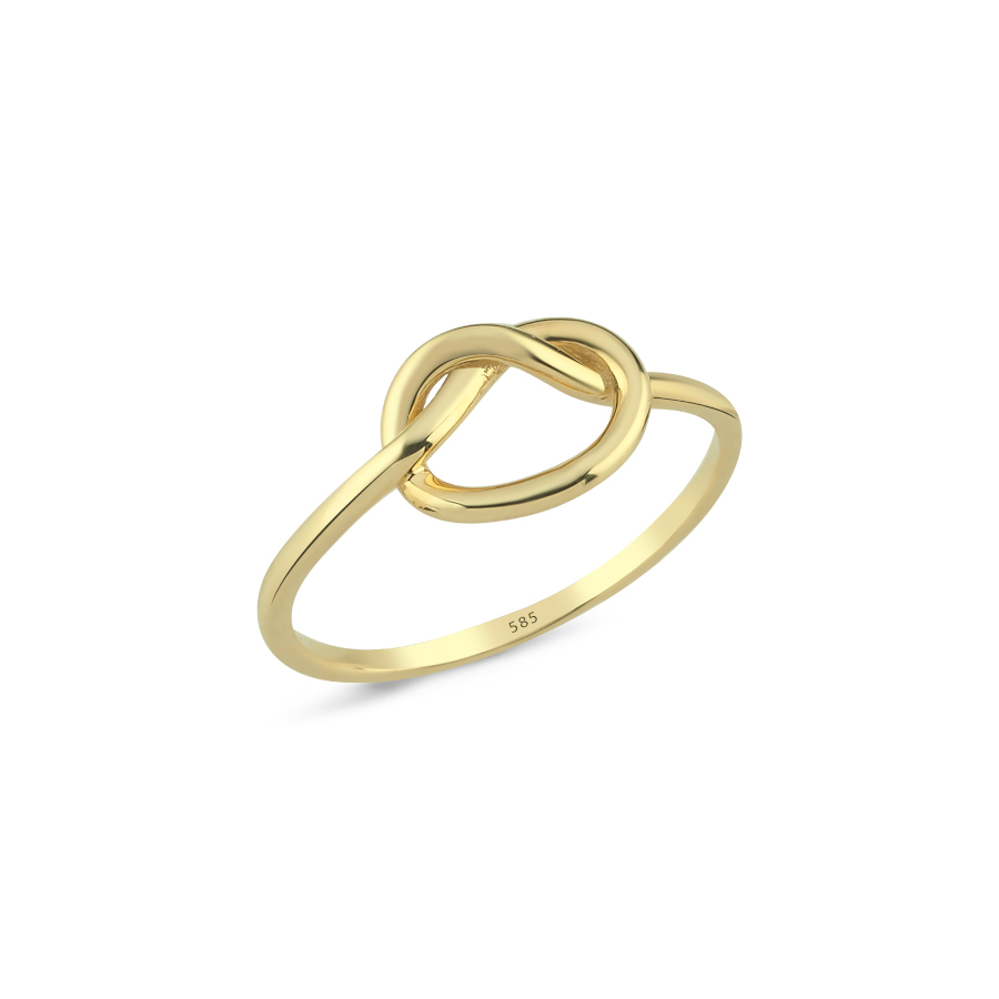 14 Ayar Altın Aşk Düğümü Yüzük - CNG Jewels