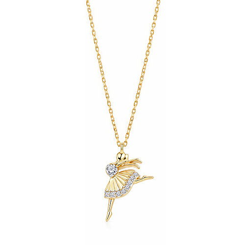 14 Ayar Altın Balerin Kolye - CNG Jewels