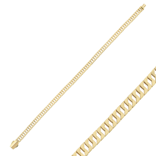 14 Carat Gold Zipper Chain Bracelet - CNG Jewels