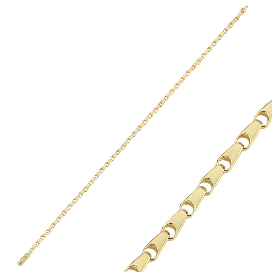 14 Ayar Altın Kuş Gözü Bileklik - CNG Jewels
