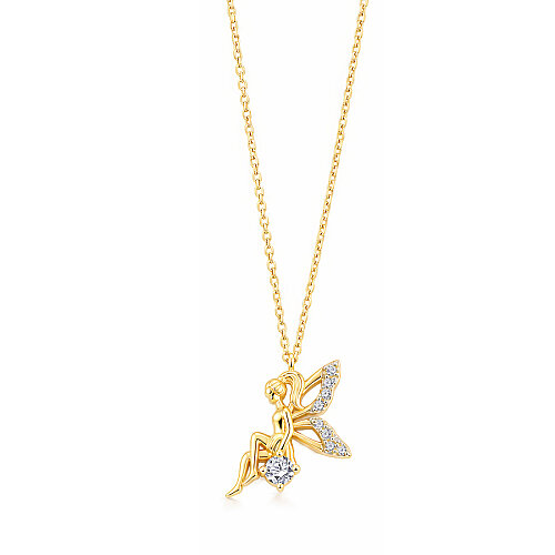 14 Ayar Altın Peri Kızı Kolye - CNG Jewels