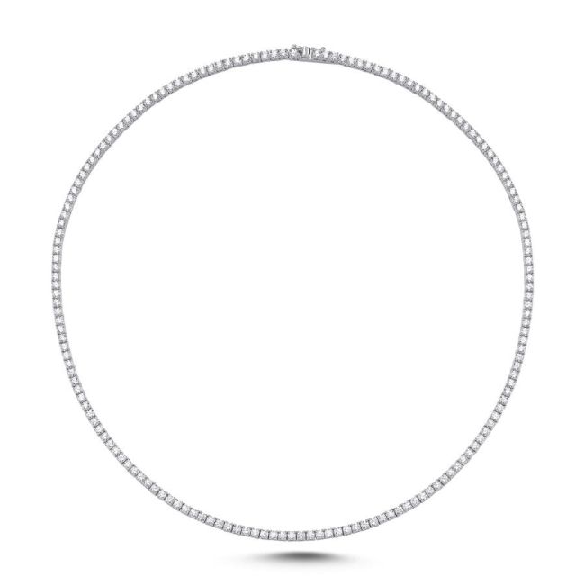 2,5mm Su Yolu Gümüş Kolye - 1