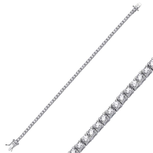 2mm Su Yolu Gümüş Bileklik - 1
