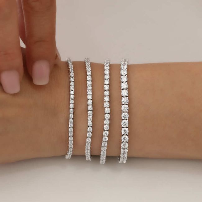 2mm Su Yolu Gümüş Bileklik - 4
