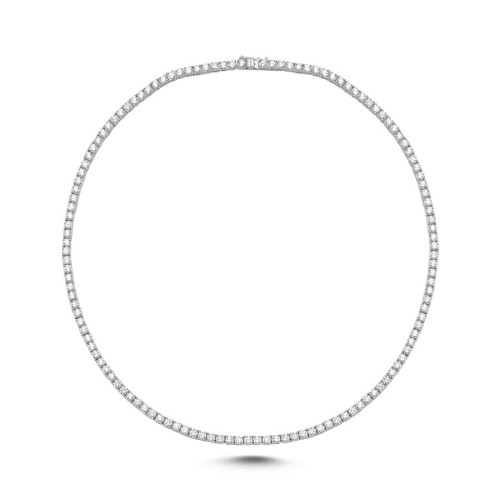 3mm Waterway Silver Necklace - 1