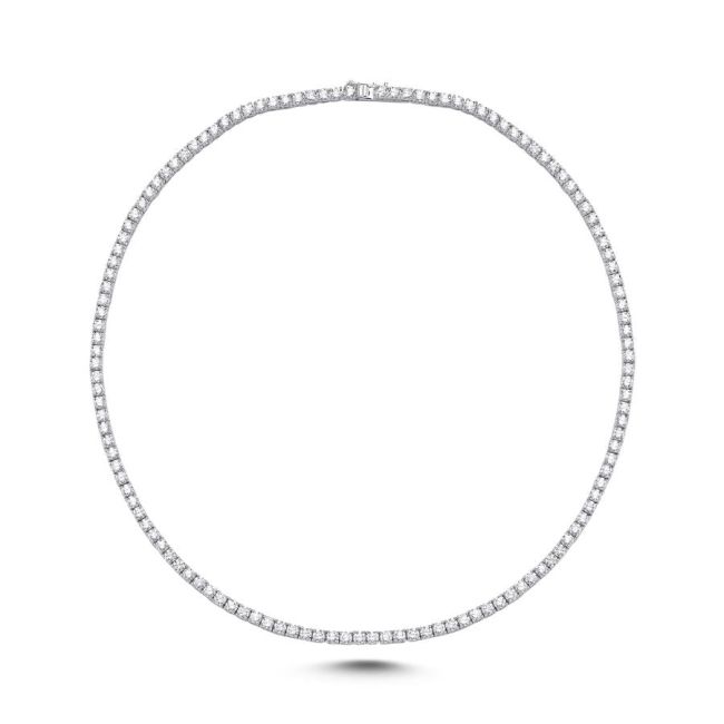 3mm Waterway Silver Necklace - 1