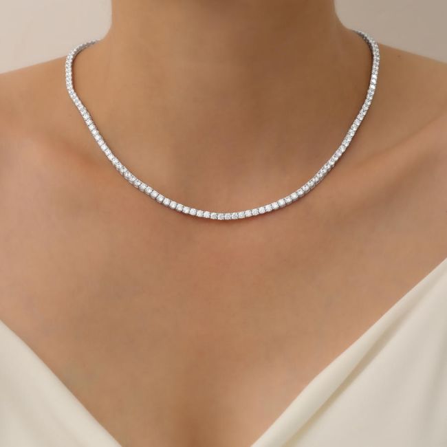 3mm Waterway Silver Necklace - 2
