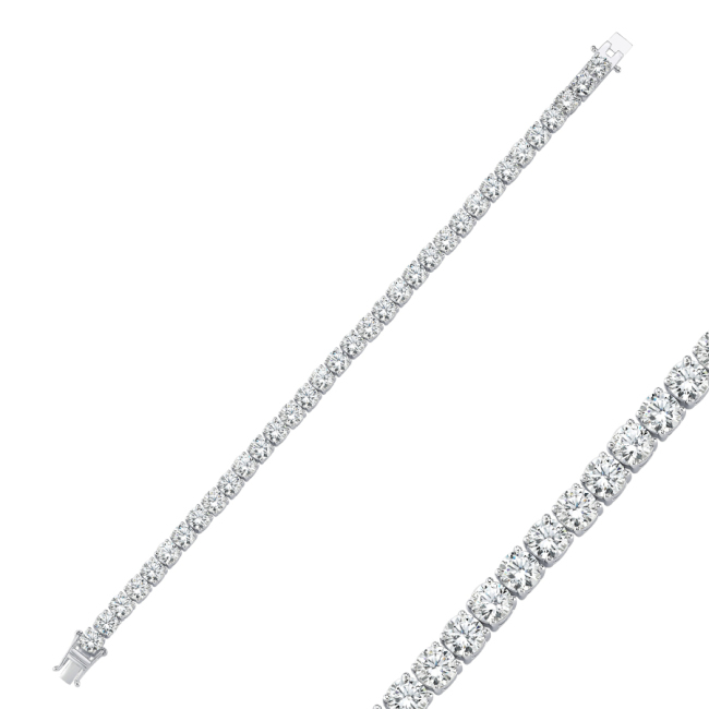 5mm Su Yolu Gümüş Bileklik - 1
