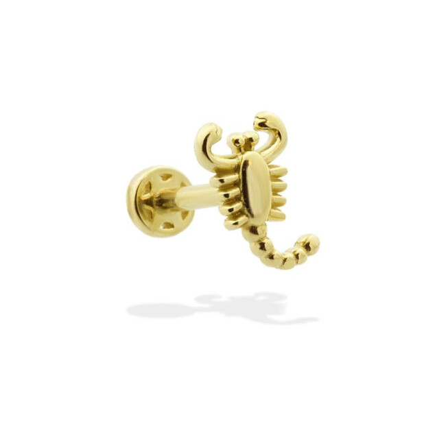 Scorpio Gold Tragus Piercing - 1