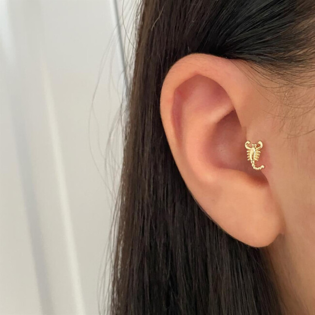 Scorpio Gold Tragus Piercing - 2