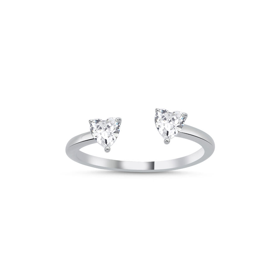 Amor Kalp Kadın Gümüş Yüzük - CNG Jewels