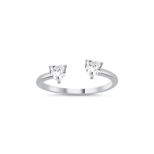 Amor Heart Women's Silver Ring - 1