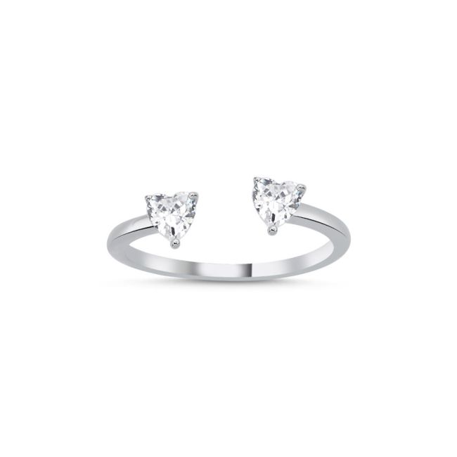 Amor Heart Women's Silver Ring - 1