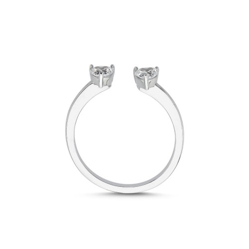 Amor Heart Women's Silver Ring - 2