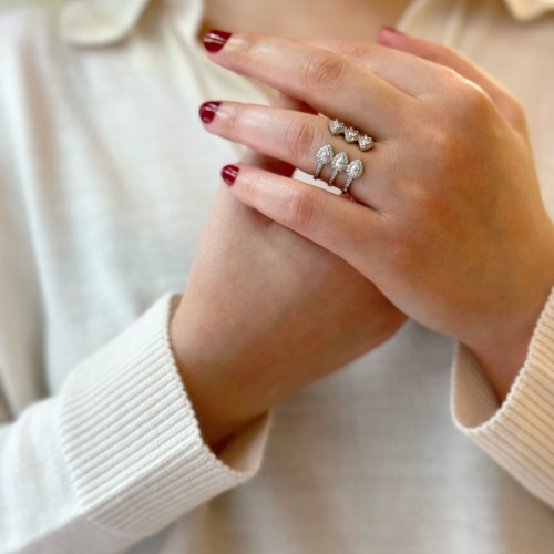 Amour Silver Women's Ring - 3