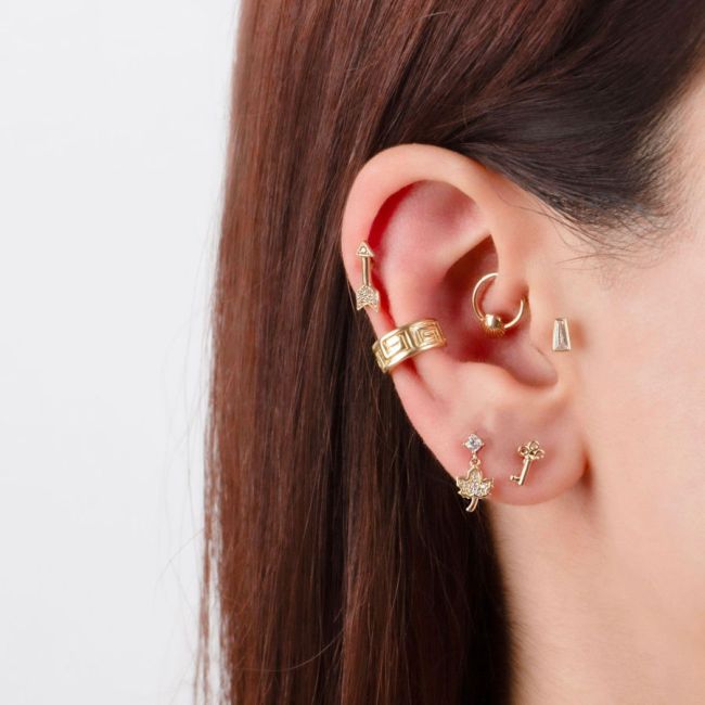 Key Gold Helix Piercing - 3