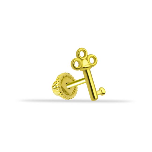 Key Gold Helix Piercing - 1
