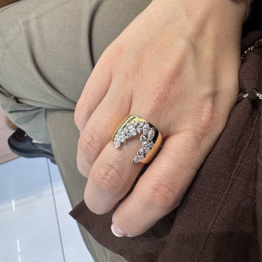 Angel Wing Marquise Women's Silver Ring - CNG Jewels (1)