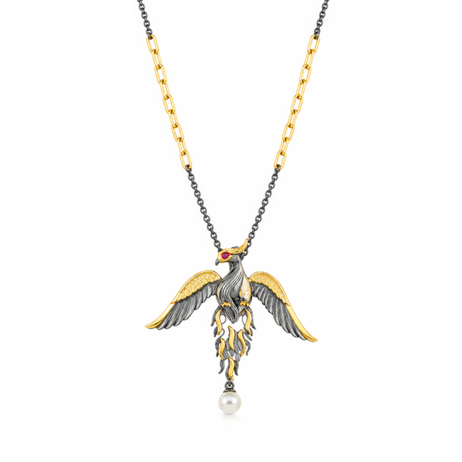 Anka Kuşu Gümüş Kolye - CNG Jewels