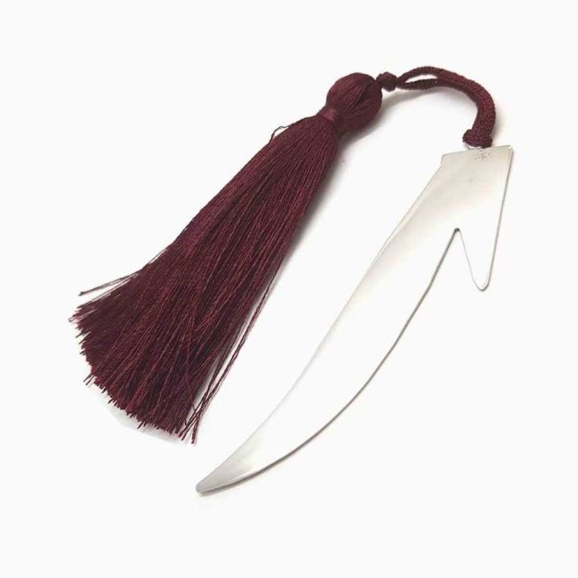 Arabic Letter Alif Silver Bookmark - 2