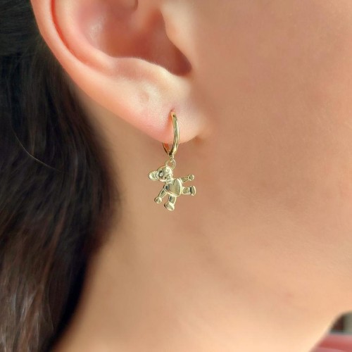 Bear Gold Silver Women's Earrings - CNG Jewels