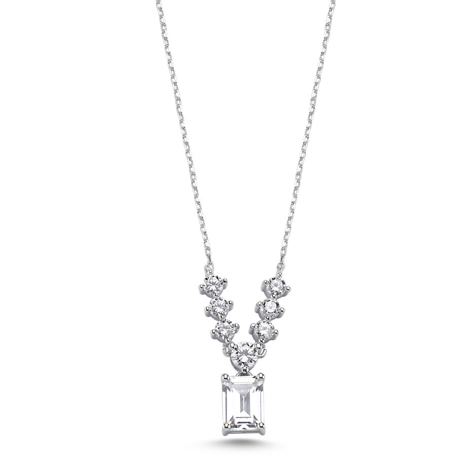 Baget Carmen Gümüş Kadın Kolye - CNG Jewels