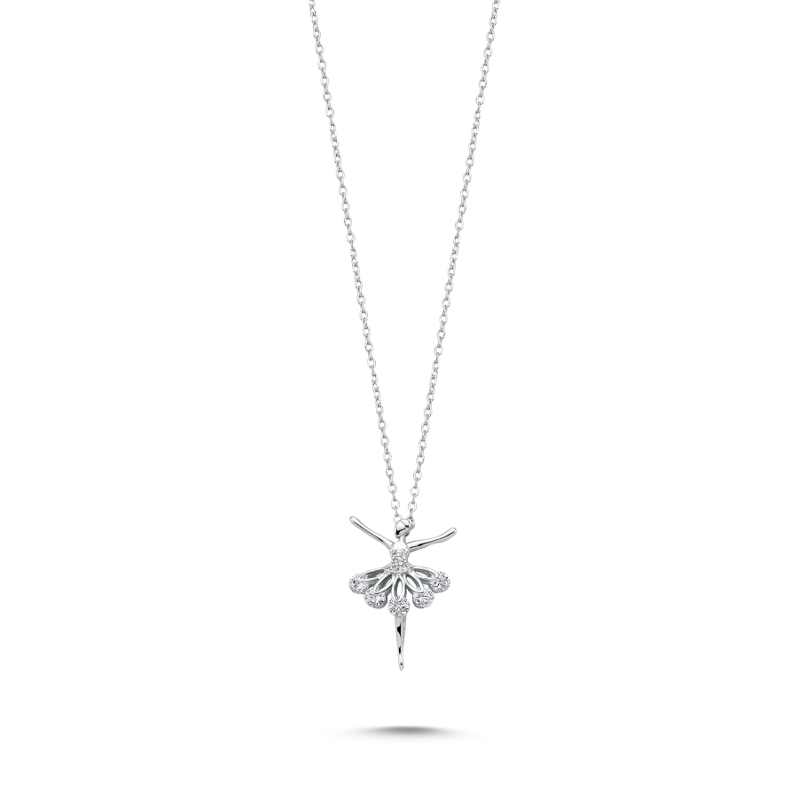 Balerin Kadın Gümüş Kolye - CNG Jewels