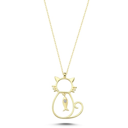 Fish Catwoman Silver Necklace - 1
