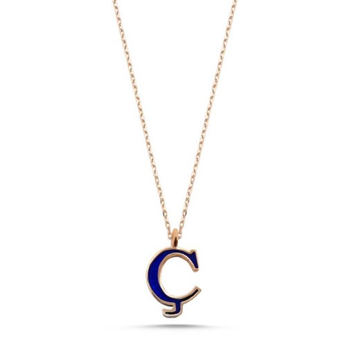 Küçük Ç Harfi Gümüş Kadın Kolye - CNG Jewels