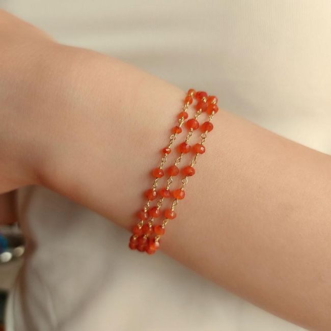 Cornelian Elevator Silver Women's Bracelet - 1