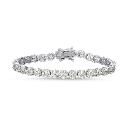 Coronet Marquise Waterway Silver Bracelet - 3