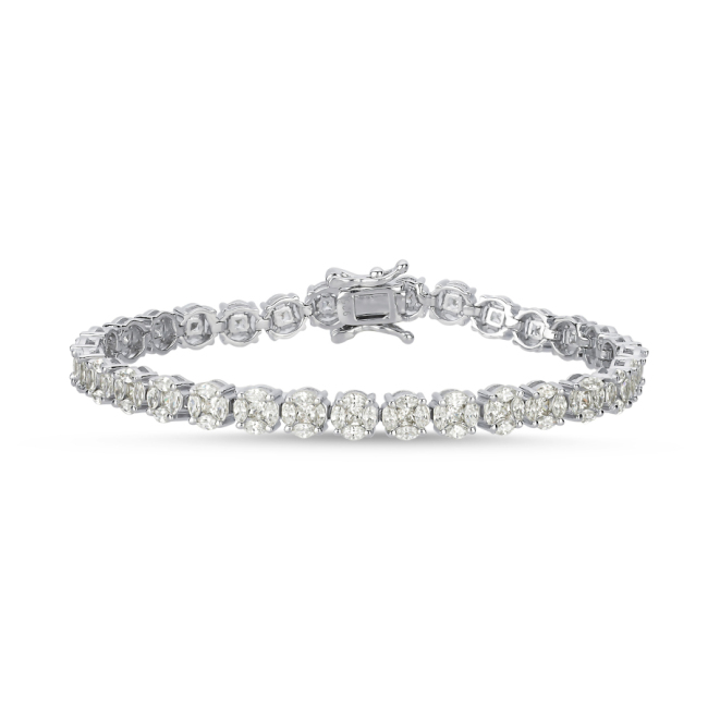 Coronet Marquise Waterway Silver Bracelet - 3