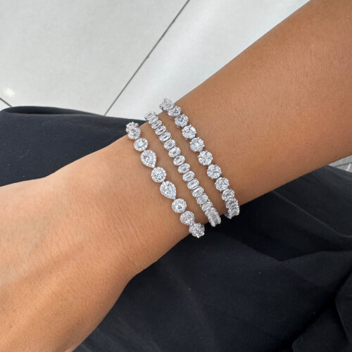 Coronet Marquise Waterway Silver Bracelet - CNG Jewels (1)