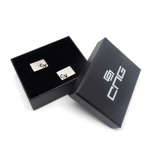 Custom Silver Two Letter Cufflinks - Thumbnail