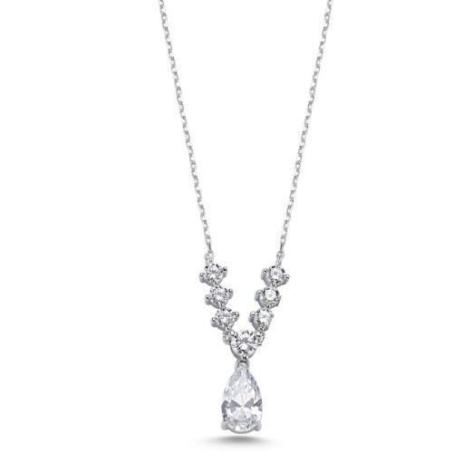 Drop Carmen Silver Women's Necklace 