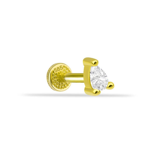 Damla Tektaş Altın Tragus Piercing - 1