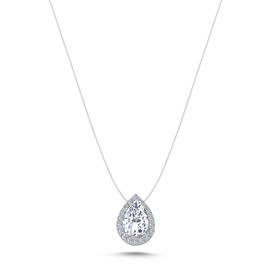 Damla Tektaş Hayalet Zincir Gümüş Kolye - CNG Jewels