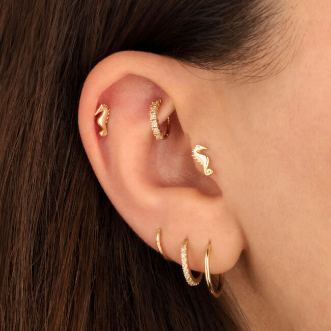 Denizatı Altın Tragus Piercing - 2