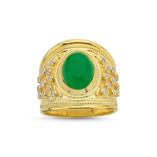 Diva Jade Women's Silver Ring - 1