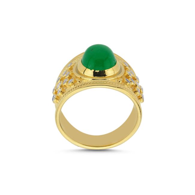 Diva Jade Women's Silver Ring - 2