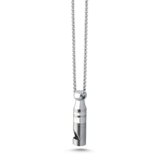 Whistle Steel Men's Necklace - CNG Jewels (1)