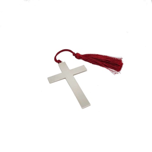 Handmade Cross Silver Bookmark - 2