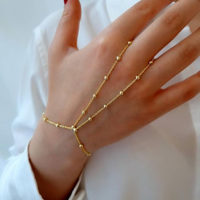 Esfera Zincir Gold Kadın Şahmeran Bileklik - 1