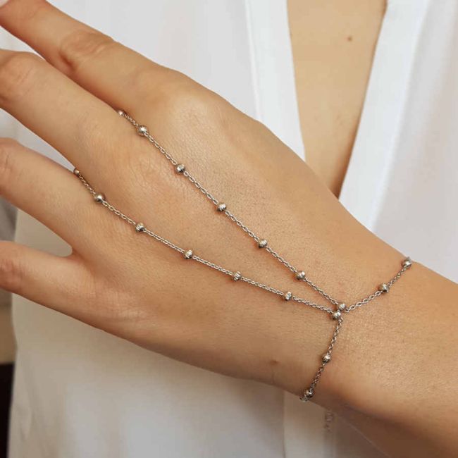 Esfera Chain Silver Shahmaran Bracelet - 1