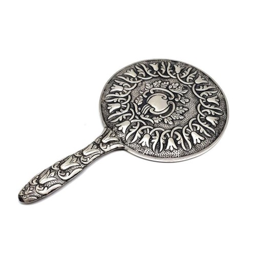 Tulip Extra Large Silver Hand Mirror No 5 - Thumbnail