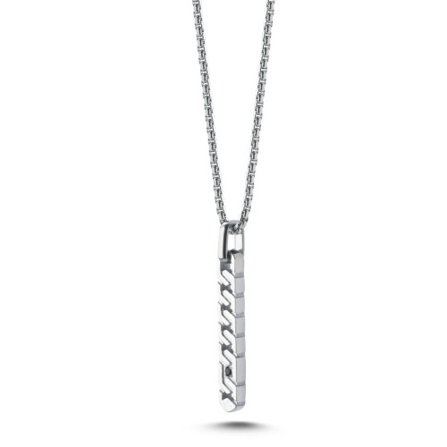 Zipper Antique Steel Men's Necklace - CNG Jewels (1)