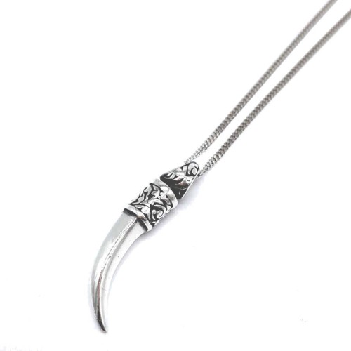 Ivory Silver Men's Necklace - 1