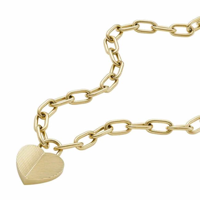 Fossil JF04656-710 Heart Women's Necklace - 2