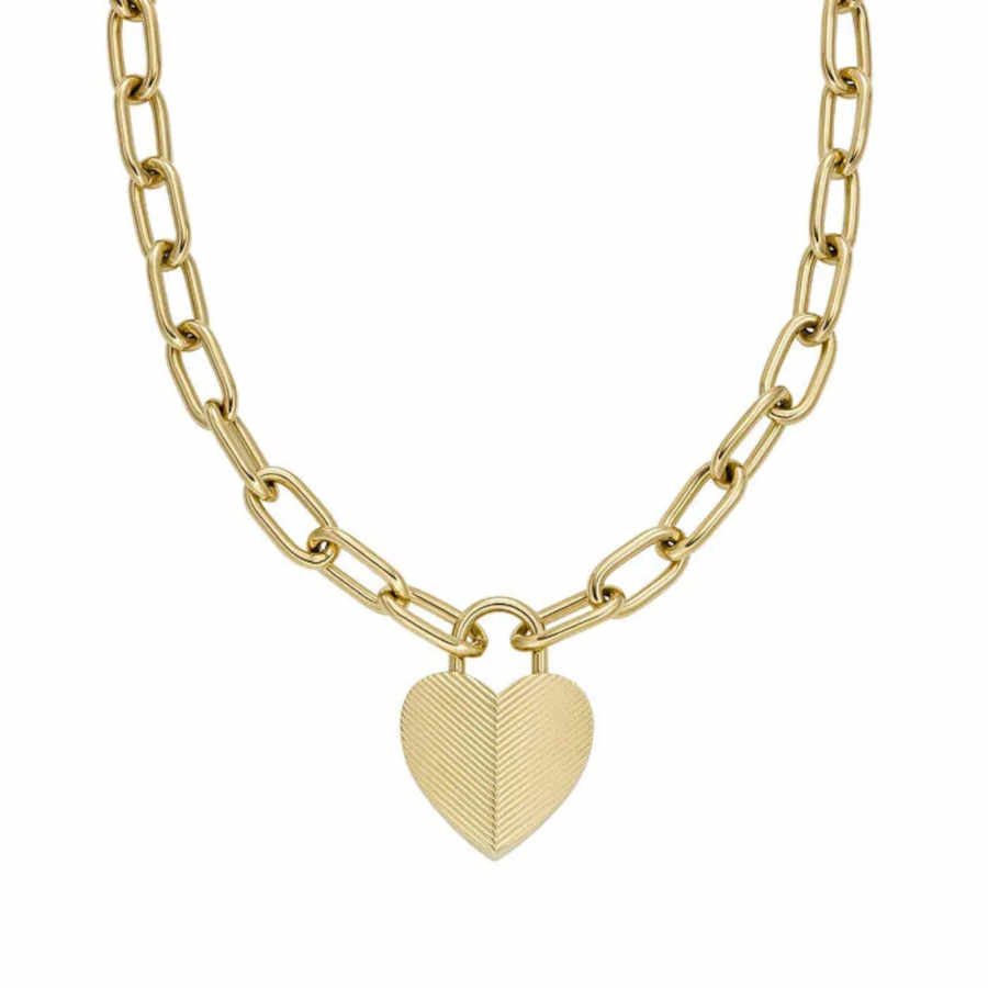 Fossil JF04656-710 Heart Women's Necklace - FOSSIL