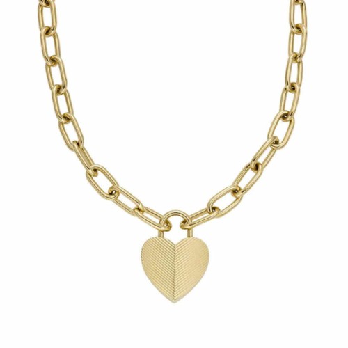 Fossil JF04656-710 Heart Women's Necklace - FOSSIL